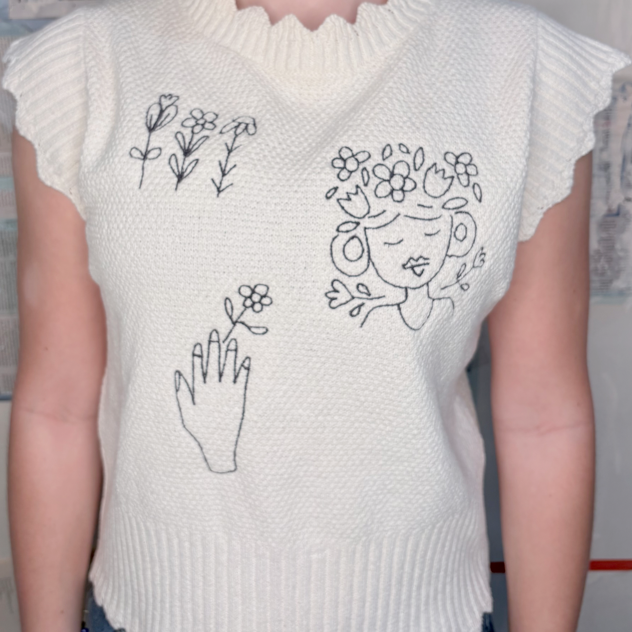 Knit Top, Flower Girl
