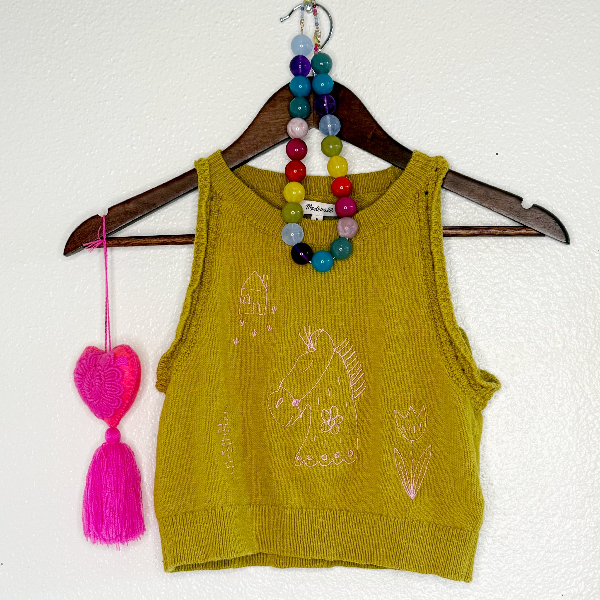 Knit Sweater Horsey Tank